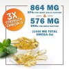 Omega 3 Fish Oil Capsules 3x Strength 2400mg EPA &