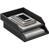 Leather Letter Tray, Thipoten Stackable Desk Organizer Holder for Office