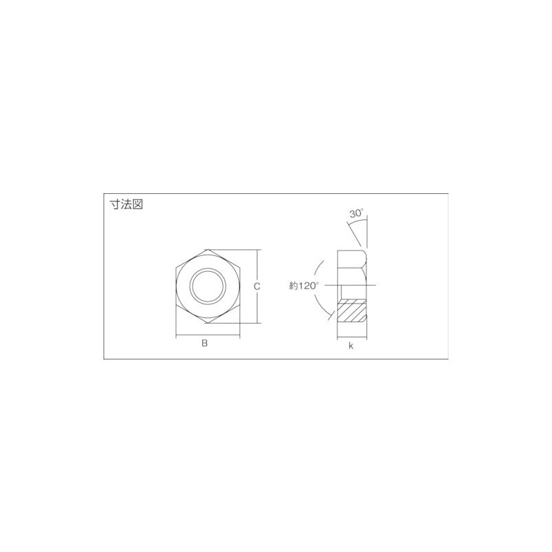TRUSCO B624-0012 Hex Nuts, Hot Dipped Galvanized, Size M12 x