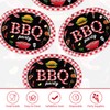 Grencian 50 Pcs BBQ Birthday Party Supplies 10" × 12"