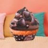 Oh My Pop! Cupcake-Large Cushion, Brown, 34 x 32 cm