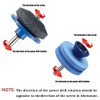 Nialnant 2 Pcs Lawn Mower Blade Sharpener Tool, Two Size