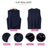Wowcarbazole - Suéter para mujer, cuello en V, sin mangas,