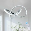 MAYNA Modern Chandelier with Remote Control, Dimmable LED Chandelier with