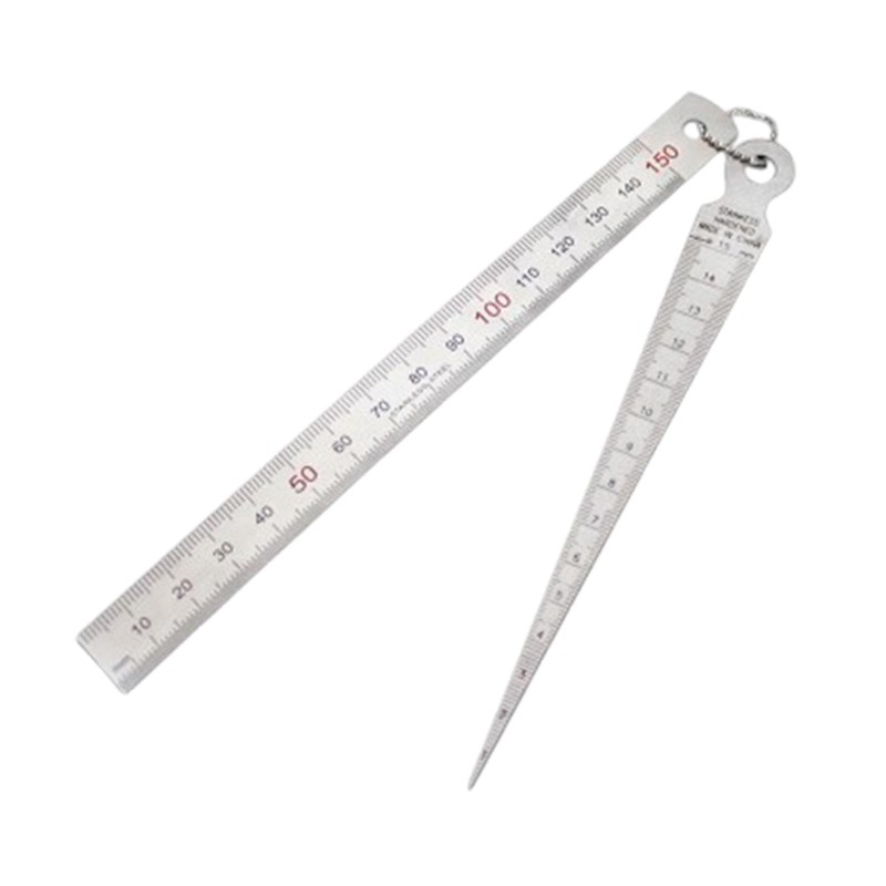 Milageto Taper Gauge Measuring Tool Stainless Steel Easy to Read