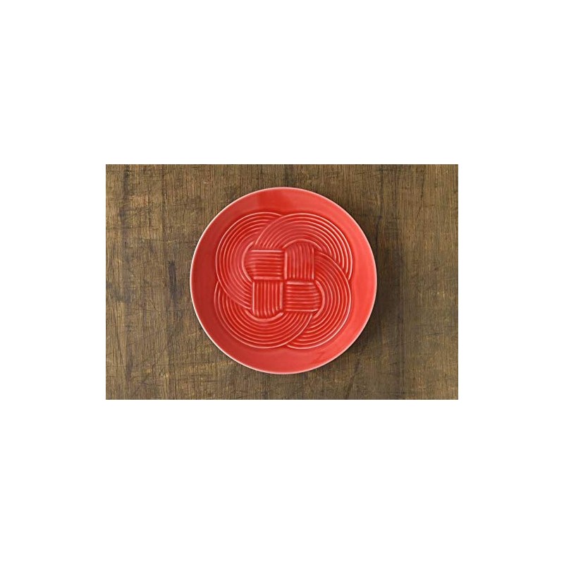 Yamani 52190621 Medium Plate, Red, 19.2 Tied