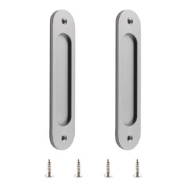MOROBOR Sliding Door Handle, Sliding Door Handle, Sliding Fittings, Sliding Fittings, Sliding Fittings, Aluminium Alloy Matt, with Screws for Barn Door, Pack of 2