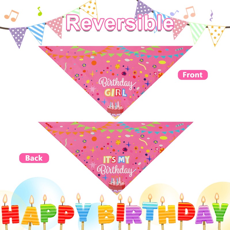 Agroon Blue Dog Birthday Bandana Boy XLarge 1PCS