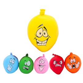 Moody Face Squishy Toy for Endless Fun and Creativity - 4 Assorted Colourful Moody Faces - Squeeze, Stretch, and Reshape for Imaginative Play - Enhance Hand-Eye Coordination and Sensory Skills
