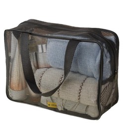 Goxfaca 1Pcs Mesh Shower Caddy Toiletry Tote Gym Bag, Shower Caddy Portable Mesh Tote Bag with Zipper