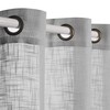 VOILYBIRD Palma Linen Textured Semi Sheer Curtains for Living Room