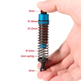 1/10 RC Cars Oil Leakproof Shocks,2Pcs Adjustable Oil Filled Shocks 52mm-120mm for 1/10 RC Buggy Truggy On Road Touring Drift Cars Monster Trucks Upgrade Parts(2pcs 62mm blue)