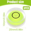SGERUFZ 3 Pieces Measuring Tool Mini Round Level for Scales