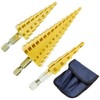 NUTTDOO Step Drill Bit Set, 3pcs HSS Step Bits High