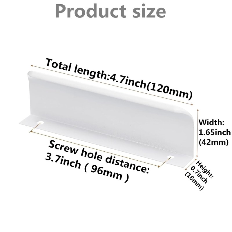 SYZOW 6 Pack White Cabinet Pulls Kitchen Cabinet Hardware Cabinet-