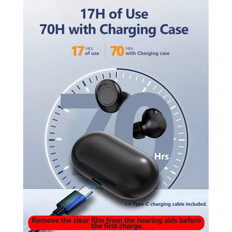 HOLFENRY Digital Hearing Aids Noise Cancelling 16 Channel Severe Loss