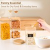 37oz(1.2Qt) Square Glass Storage Containers with Bamboo Lids – 4