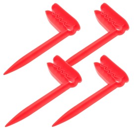 BESPORTBLE 4PCS Outdoor Towel Clips Durable Beach Towel Spikes for Summer Vacation Lightweight Plastic Anchors and Blankets for Picnics and Camping