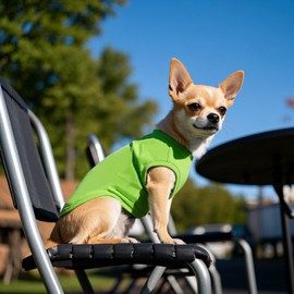 Winmany 2 Pieces Small Dogs Clothes Solid Color Puppy Summer Tank Top for Girl Boy Cute Chihuahua Shih Tzu Pomeranian Shirts Vest