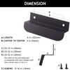 RVPEKUPE 1-Pack Under Cabinet Foot Pull with Adhesive and Screws,