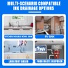 Cinsda Double Sink Drain Kit, Flexible Sink Drain Pipe 1-1/2