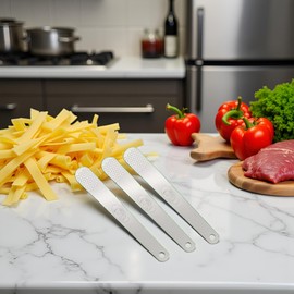 5 Pcs Stainless Steel Dumpling Stuffing Spoon Dumpling Filling Spatulas Ravioli Filling Tool Cooking Utensils (Silver)