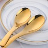 Bisda Thick Heavy Duty Soup Spoons, Set of 4, Stainless