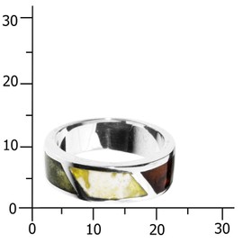 Baltic Sea-Schmuck Ring - Byrte - Silver 925/000 - Amber, Amber