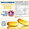 Omega 3 Fatty Acid Supplements. Burpless Fish Oil 3500mg High