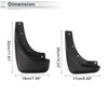 X AUTOHAUX 1set Front and Rear Mud Flaps Splash Guards