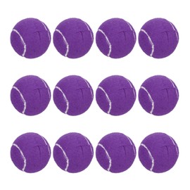 sourcing map 12 Pcs Precut Walkers Tennis Balls, Universal Precut Glide Ball Walkers Accessories Glides for Furniture Legs and Floor Protection, Purple