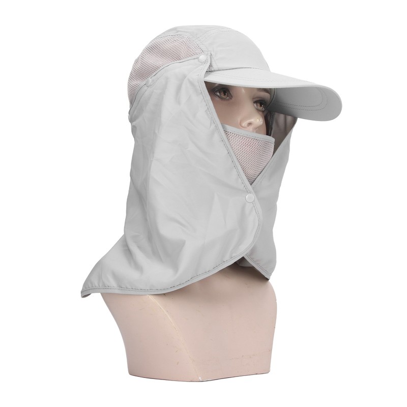 Outdoor Sunscreen Hat Ventilate Adjustable Removable Sun Protection Wide Brim