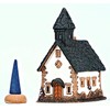 Midene Ceramic Smoker House, Handmade, Artistic Miniature, Chapel in Tyrol,