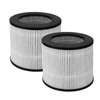 Carkio 2 Pack 2801 H13 True HEPA Replacement Filter with