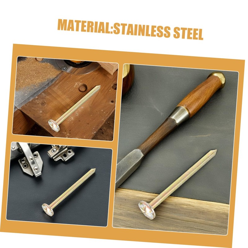 FUNOMOCYA 8pcs Measurement Nails Metal Survey Stakes Garden Stake for