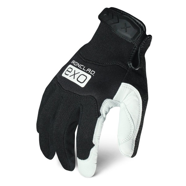 Ironclad mens Medium EXO PRO LEATHER WHITE , White Goatskin,