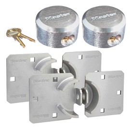 Master Lock - Hasp/Hidden Shackle Keyed Alike Padlocks 770-6271NKA-2 w/BumpStop Technology