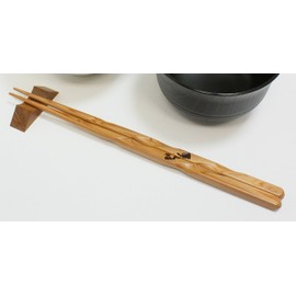 Yakusugi Premium Japanese Chopsticks with Rest, 1 Pair of Chopsticks, Twist Type, 9.1 inches (23 cm) Chopstick