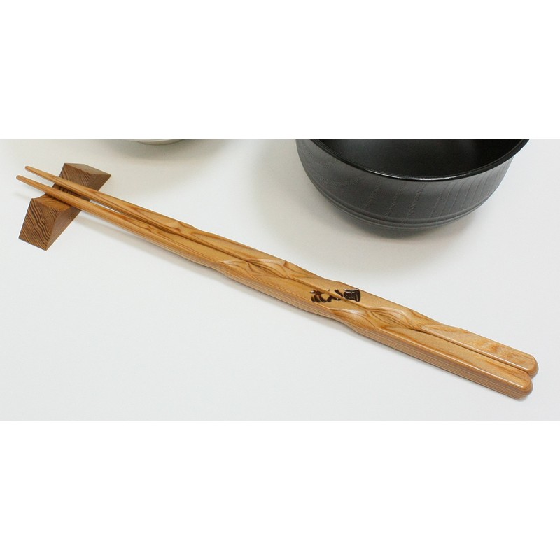 Yakusugi Premium Japanese Chopsticks with Rest, 1 Pair of Chopsticks,