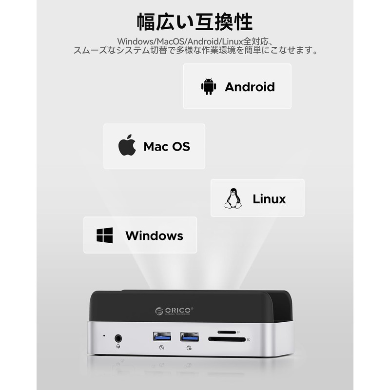 ORICO MiniDock Mac mini M4 Dedicated Stand & Dock |