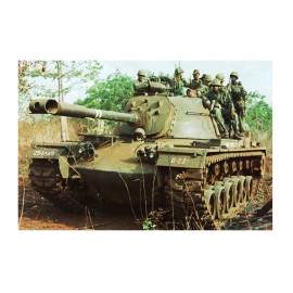 Vietnam War M48 Patton Tank PHOTO US Army Tank Crew on Patrol 66 Soldiers