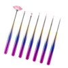 Pingshow116 Nail Aurora 7-Piece Set Brush Nail Art