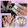 Cynailli 3D Nail Charms Set, Color Blossom Flower Bow Moon