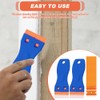 2PCS Plastic Scraper with 98pcs PlasticRazor Blades, Multipurpose Plastic Non-Scratch