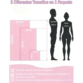 3 Toalla de Microfibra Deportiva,Súper Absorbente,Secado Rápido,Rosa Pálido Grande Toalla Suave,Ligera y Porátil,Toallas para Natación,Baño,Viajes,Gimnasio,Deporte,Playa,Alberca con 1 Blosa