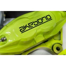 AKEBONO Brake Calipers HIGH TEMP Decals Sticker Set Of 4 (Black)
