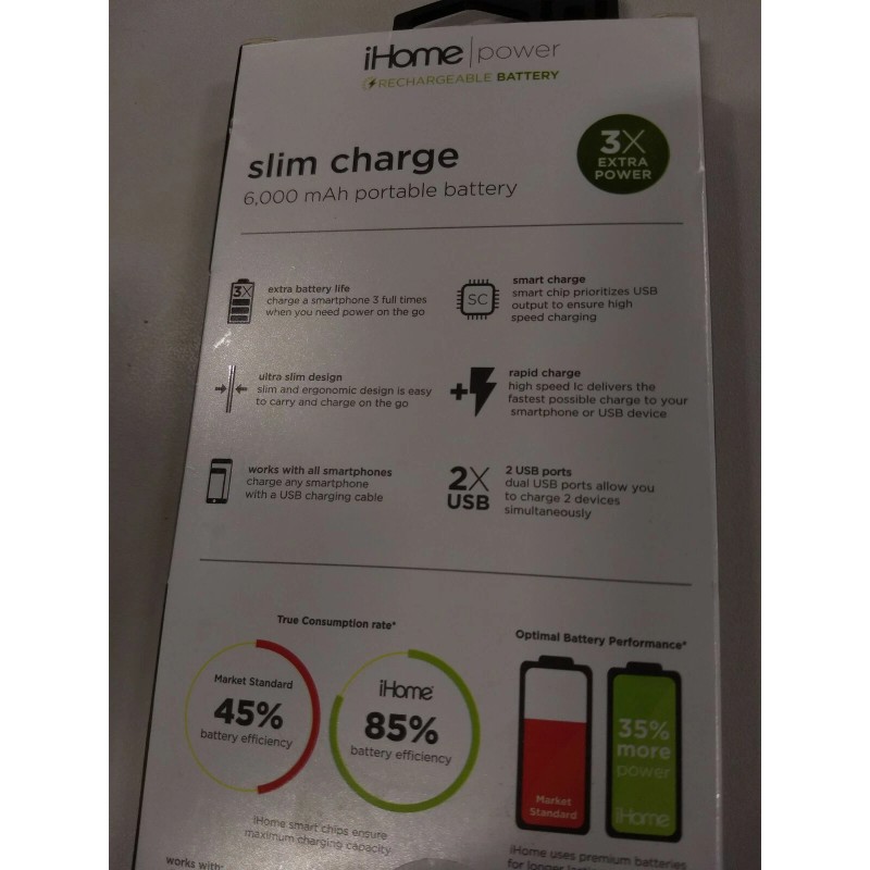 iHome External Battery Pack for Universal/Smar