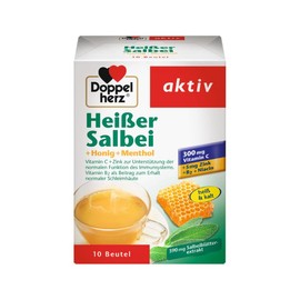 Doppelherz Heißer Salbei + Honig + Menthol Beutel, 10 St. Beutel