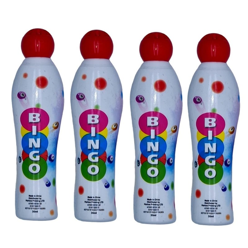 Bingo Dabbers Set of 4 Sponge Tip (Red)