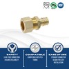 2 Pieces XFITTING 1/2" Pex A x 5/8" OD Compression